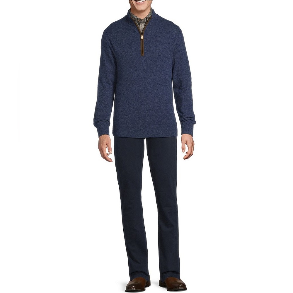 Daniel Cremieux Men's Blue Zip-Up Sweater